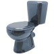 Унитаз напольный Керамин Гранд Алкапласт Premium (графит, с полипропиленовым сиденьем)