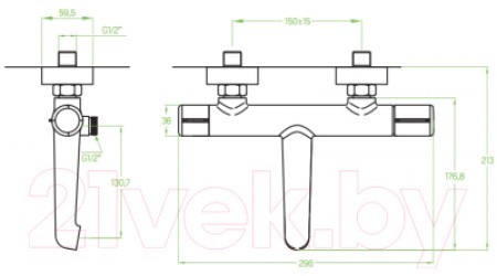 Смеситель Laveo Pretto BAO010D 