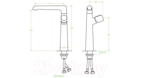 Смеситель Laveo Pretto BAO025D 