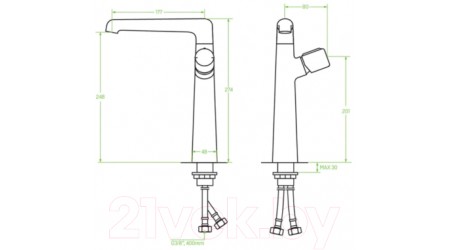 Смеситель Laveo Pretto BAO065D 