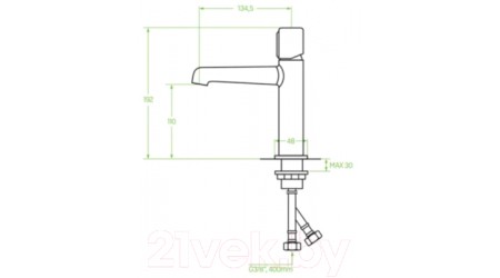 Смеситель Laveo Pretto BAO722D 
