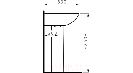 Умывальник Laufen Pro 8109530001041