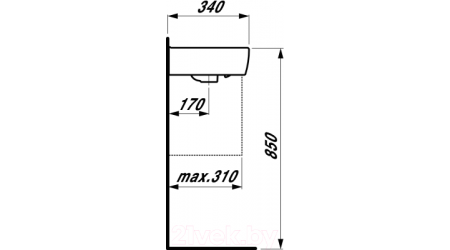 Умывальник Laufen Pro 8119510001041
