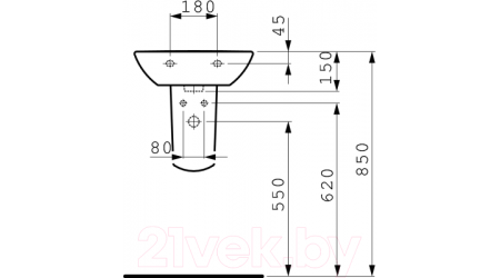 Умывальник Laufen Pro 8159520001041