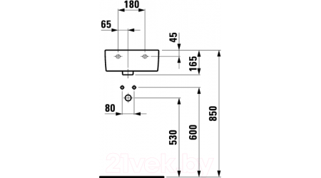 Умывальник Laufen Pro 8169550001061