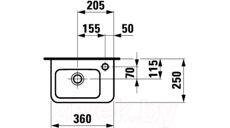 Умывальник Laufen Pro 8169550001061