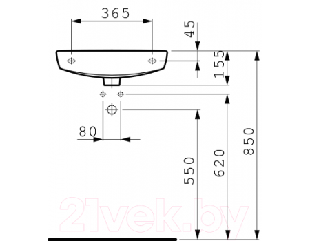 Умывальник Laufen Pro 8169570001051
