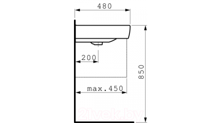 Умывальник Laufen Pro 8189530001041