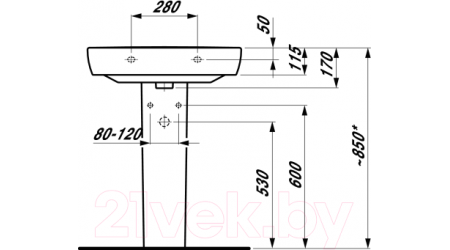 Умывальник Laufen Pro 8189530001041