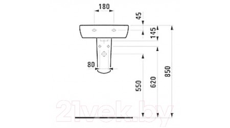 Полупьедестал Laufen Pro 8199520000001