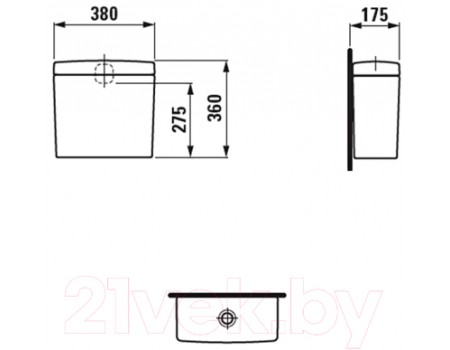 Сливной бачок Laufen Pro 8269510008711