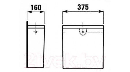 Сливной бачок Laufen Pro 8299530008731