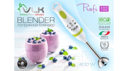 Блендер погружной VLK Profi 102 (белый/зеленый)