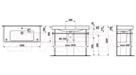 Умывальник Laufen Pro S 8139660001041