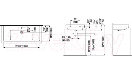 Умывальник Laufen Pro S 8169660001041