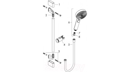 Душевой гарнитур Hansgrohe Pulsify Relaxation 24170700