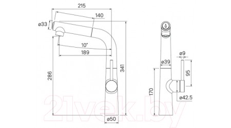 Смеситель Iddis Pure PURSBFBi05 
