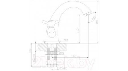 Смеситель Rossinka Silvermix Q02-61 