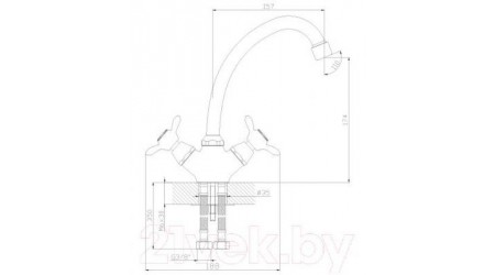 Смеситель Rossinka Silvermix Q02-71 