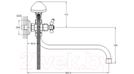 Смеситель G.Lauf QFR7-A827 