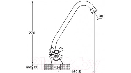 Смеситель G.Lauf QMT4-C722 