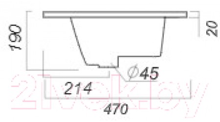 Умывальник Sanita Luxe Quadro 90 / QDR90SLWB01