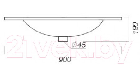 Умывальник Sanita Luxe Quadro 90 / QDR90SLWB01
