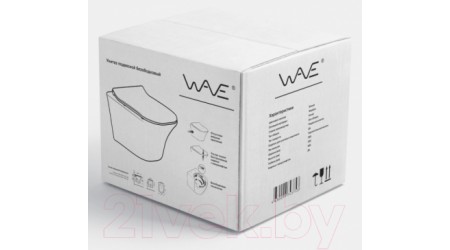 Унитаз подвесной White Wave Quadro (белый глянец)