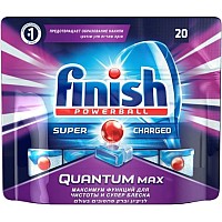 Таблетки для посудомоечных машин Finish Quantum Max (20шт)