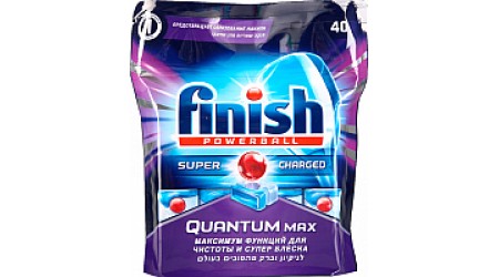 Таблетки для посудомоечных машин Finish Quantum Max (40шт)