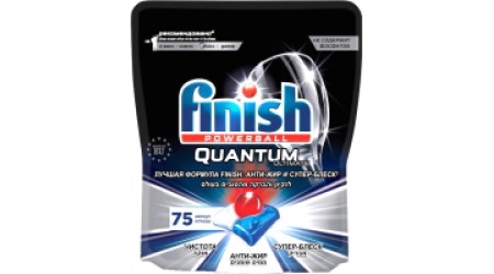 Таблетки для посудомоечных машин Finish Quantum Ultimate (75шт)