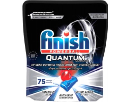 Таблетки для посудомоечных машин Finish Quantum Ultimate (75шт)