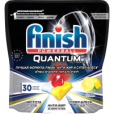 Таблетки для посудомоечных машин Finish Quantum Ultimate лимон (30шт)
