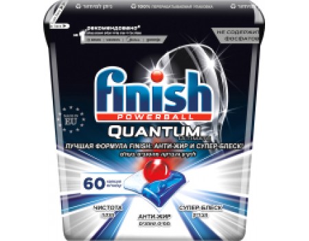 Таблетки для посудомоечных машин Finish Quantum Ultimate коробка (60шт)