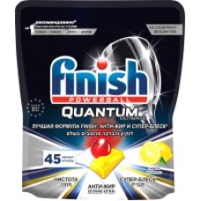 Таблетки для посудомоечных машин Finish Quantum Ultimate Лимон дойпак (45шт)