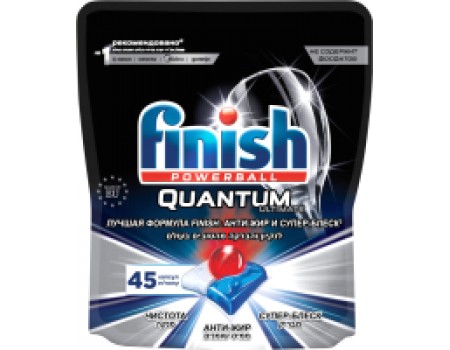 Таблетки для посудомоечных машин Finish Quantum Ultimate дойпак (45шт)