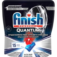 Таблетки для посудомоечных машин Finish Quantum Ultimate дойпак (15шт)