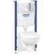 Унитаз подвесной с инсталляцией GROHE QuickFix Solido 39900000
