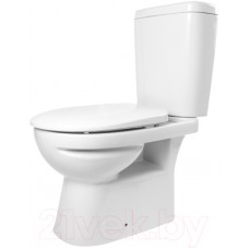 Унитаз напольный Керамин Альбано R ЖС 2-режим (с жестким сиденьем)