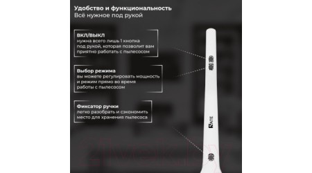 Вертикальный пылесос Sate R-500 (белый)
