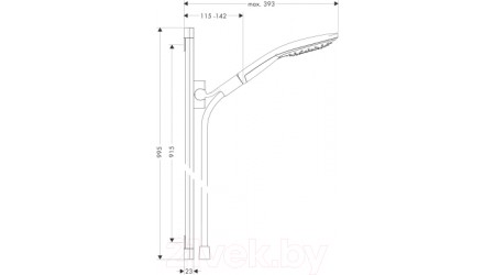 Душевой гарнитур Hansgrohe Raindance 26626000