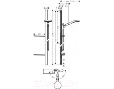 Душевой гарнитур Hansgrohe Raindance 27646000