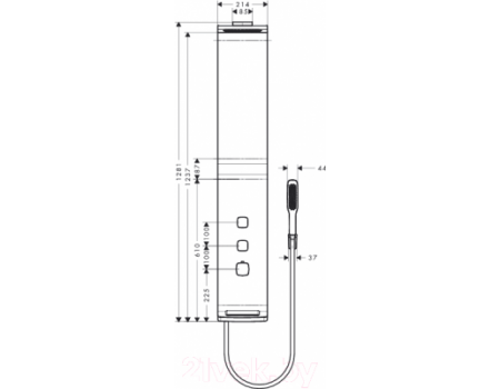 Душевая панель Hansgrohe Raindance Lift 27008400
