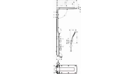 Душевая панель Hansgrohe Raindance Lift 27008400