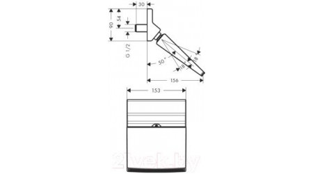 Верхний душ Hansgrohe Raindance Rainfall 150 26442000