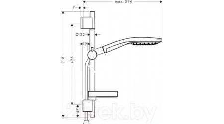 Душевой гарнитур Hansgrohe Raindance Select 150 27802000