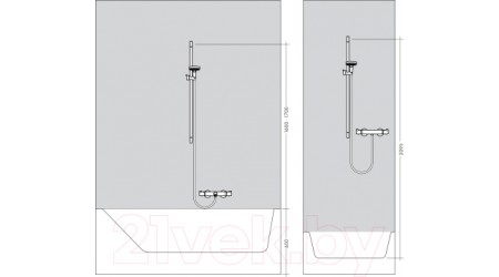 Душевой гарнитур Hansgrohe Raindance Select Е 150 3jet 27856000