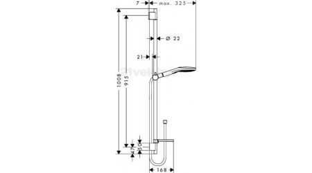 Душевой гарнитур Hansgrohe Raindance Select 26621000