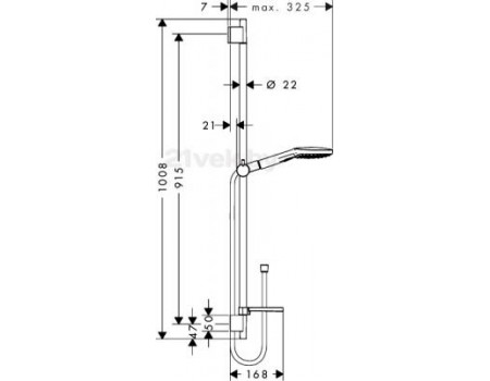 Душевой гарнитур Hansgrohe Raindance Select 26621000