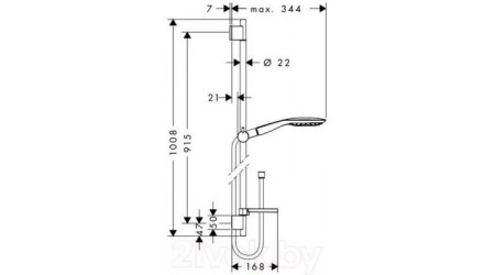 Душевой гарнитур Hansgrohe Raindance Select 27857000